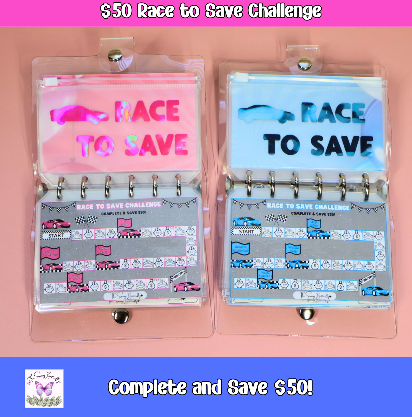 $200 Mini Kids Savings Challenge Binder Set