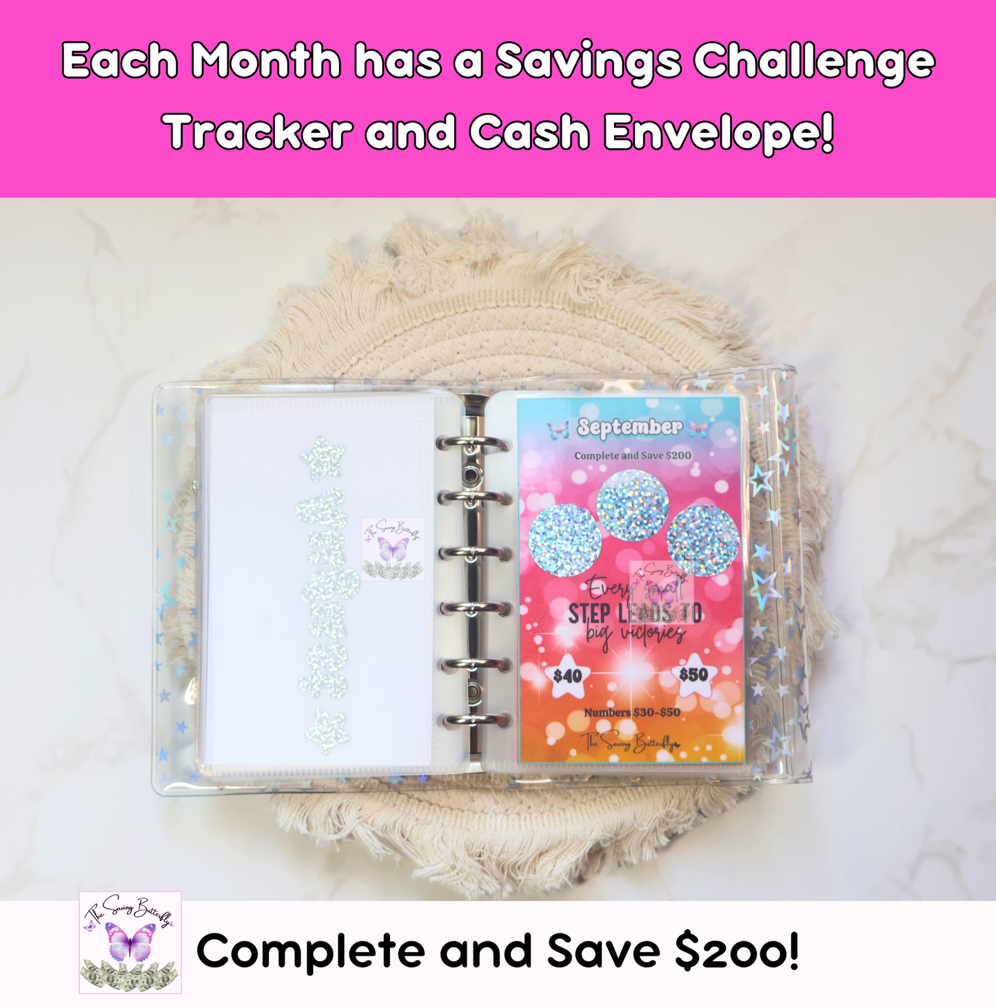 2025 Saving Butterfly Challenge Binder Set