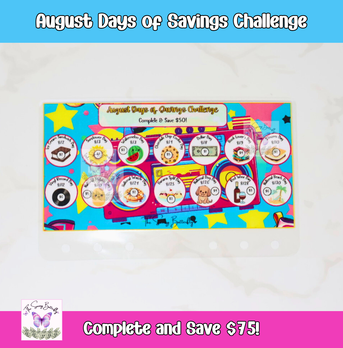 August Savings Challenge Bundle