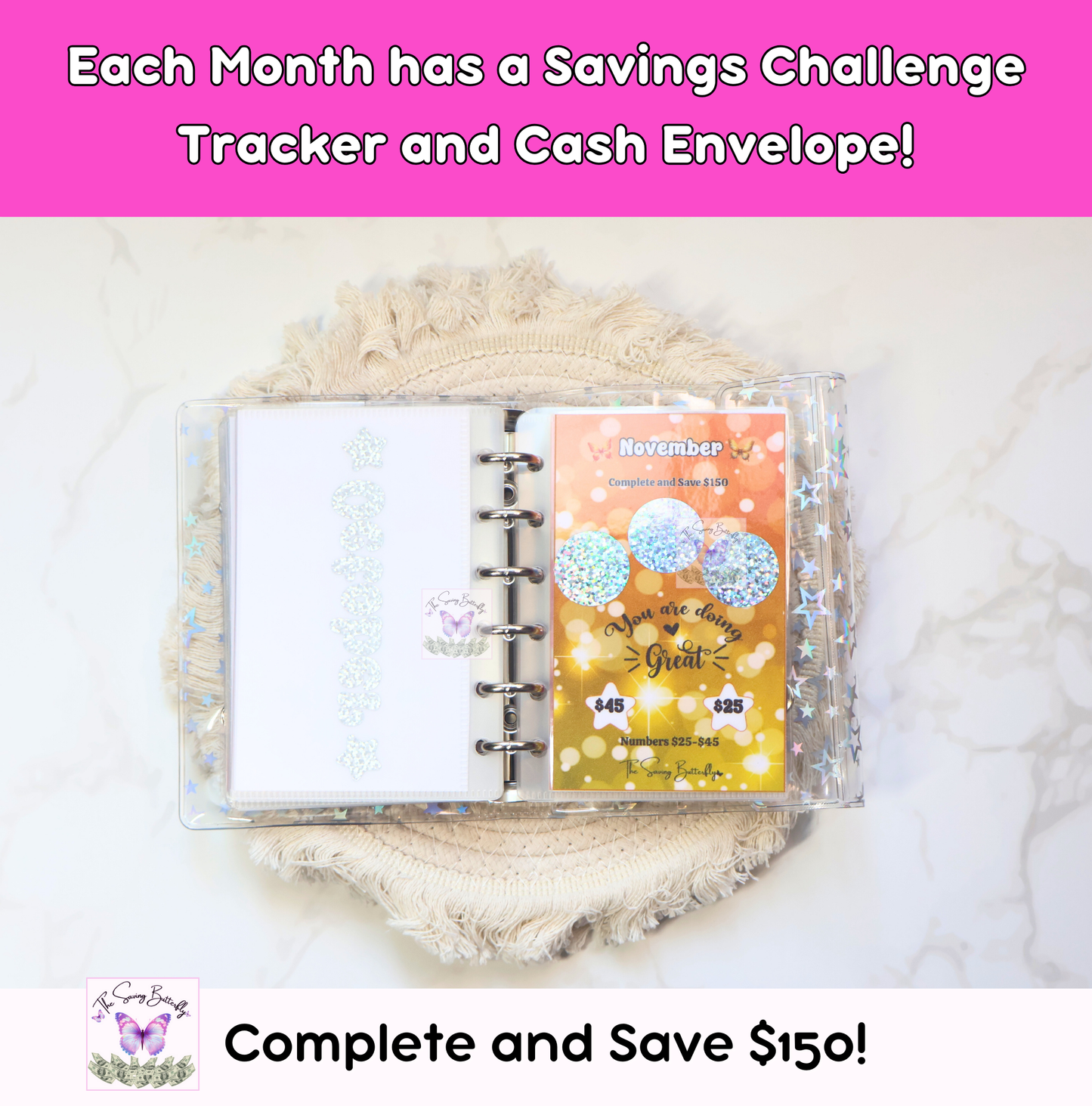 2025 Saving Butterfly Challenge Binder Set