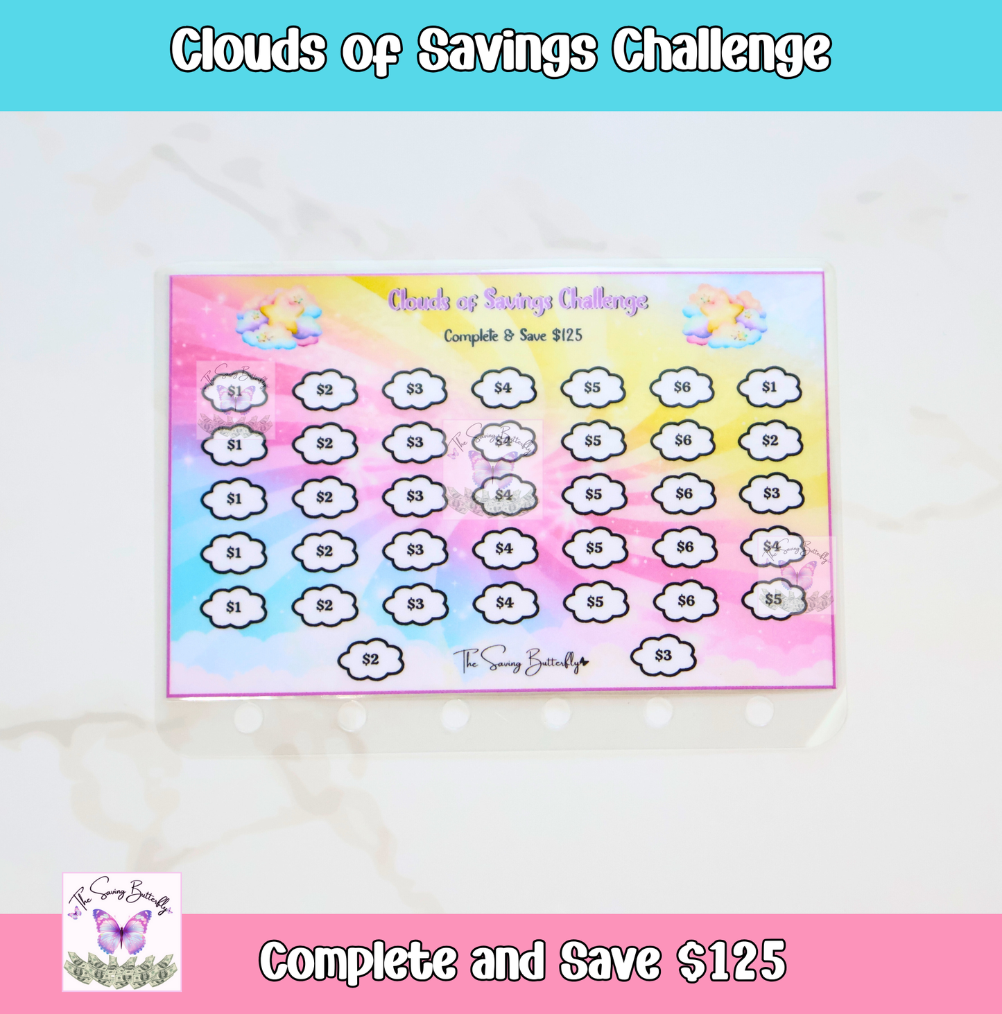 Mini Purple Savings Challenge Bundle Set