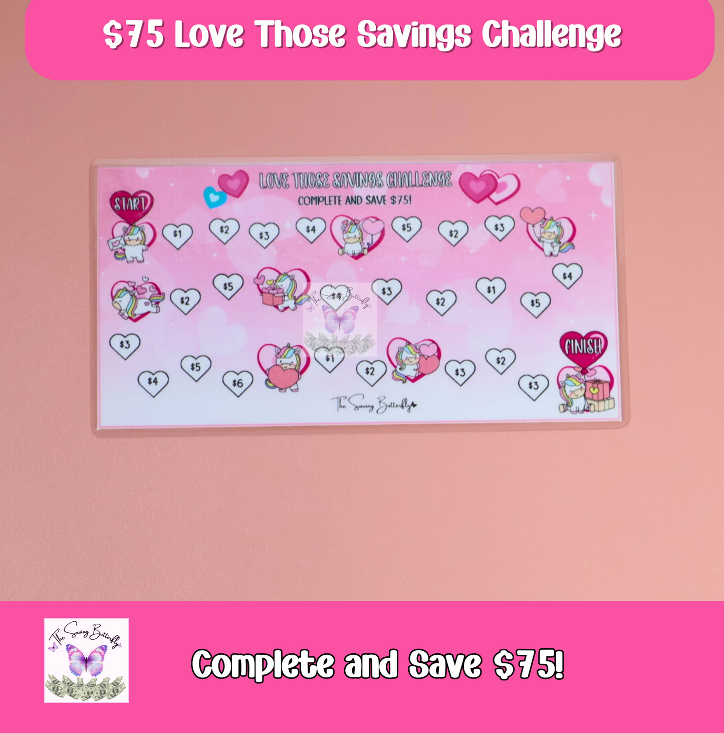 February Savings Challenge Bundle Set A6 Size