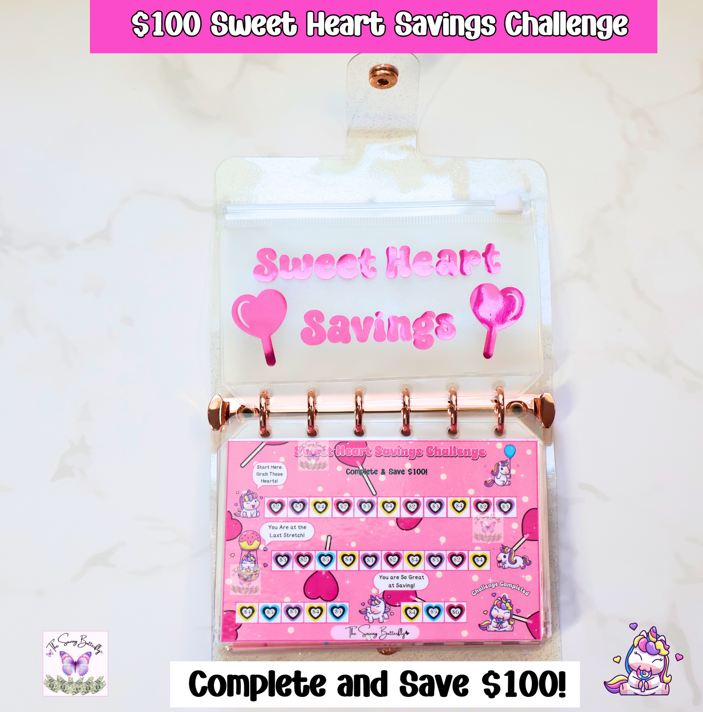 Mini Sweet Savings Challenge Binder Set