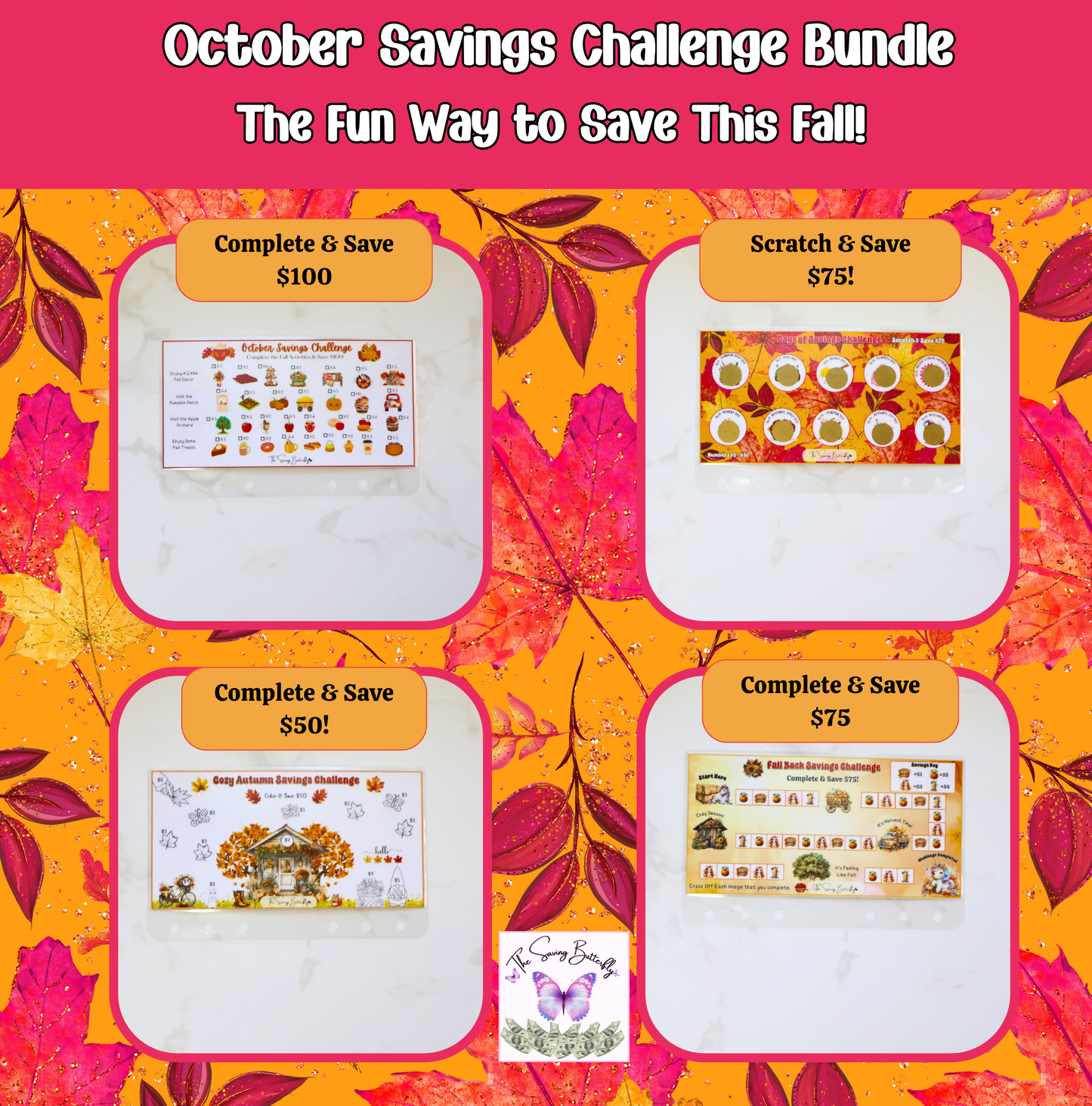 October Savings Challenge Bundle Set