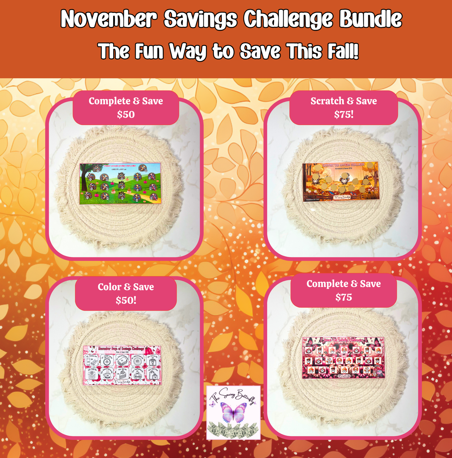 November 2025 Savings Challenge Bundle Set