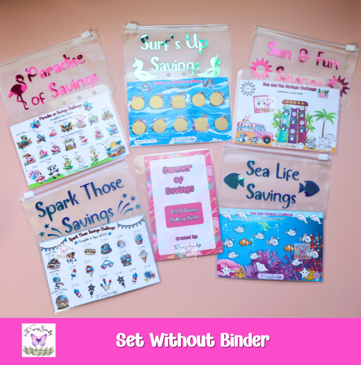 Mini Summer Savings Challenge Binder Set