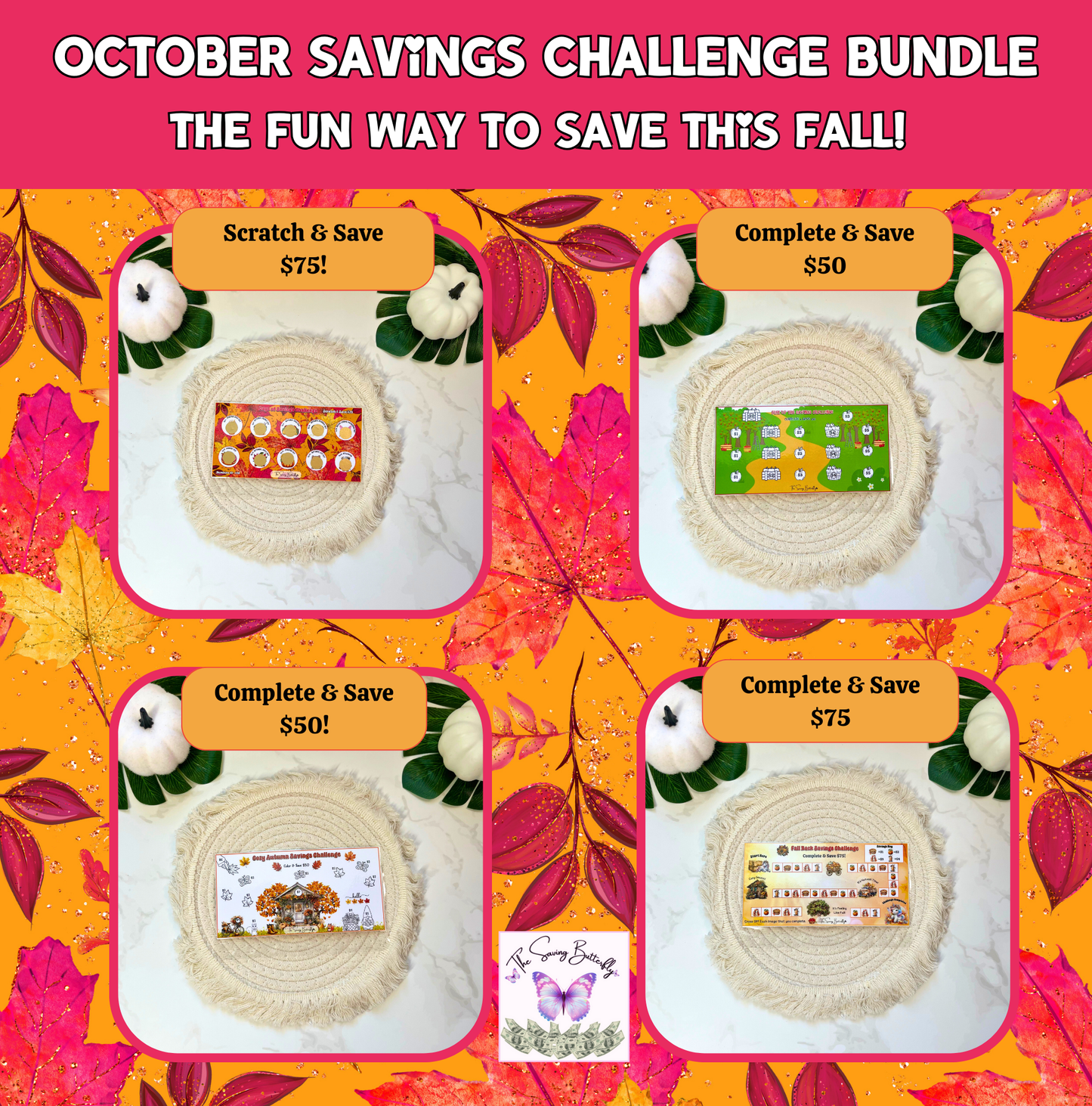 October Savings Challenge Bundle Set