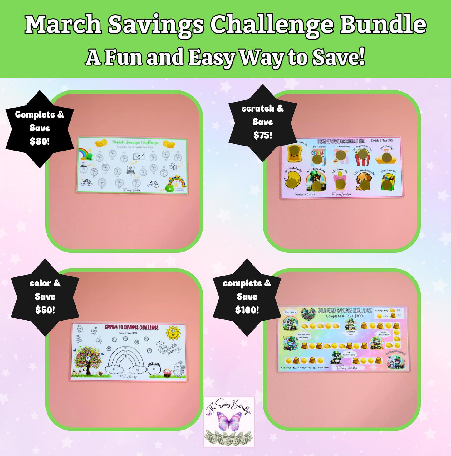 March Savings Challenge Bundle Set