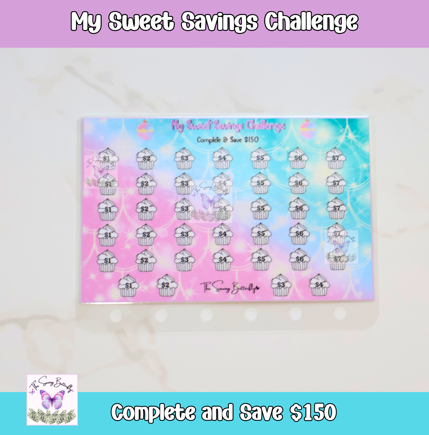 Mini Purple Savings Challenge Bundle Set