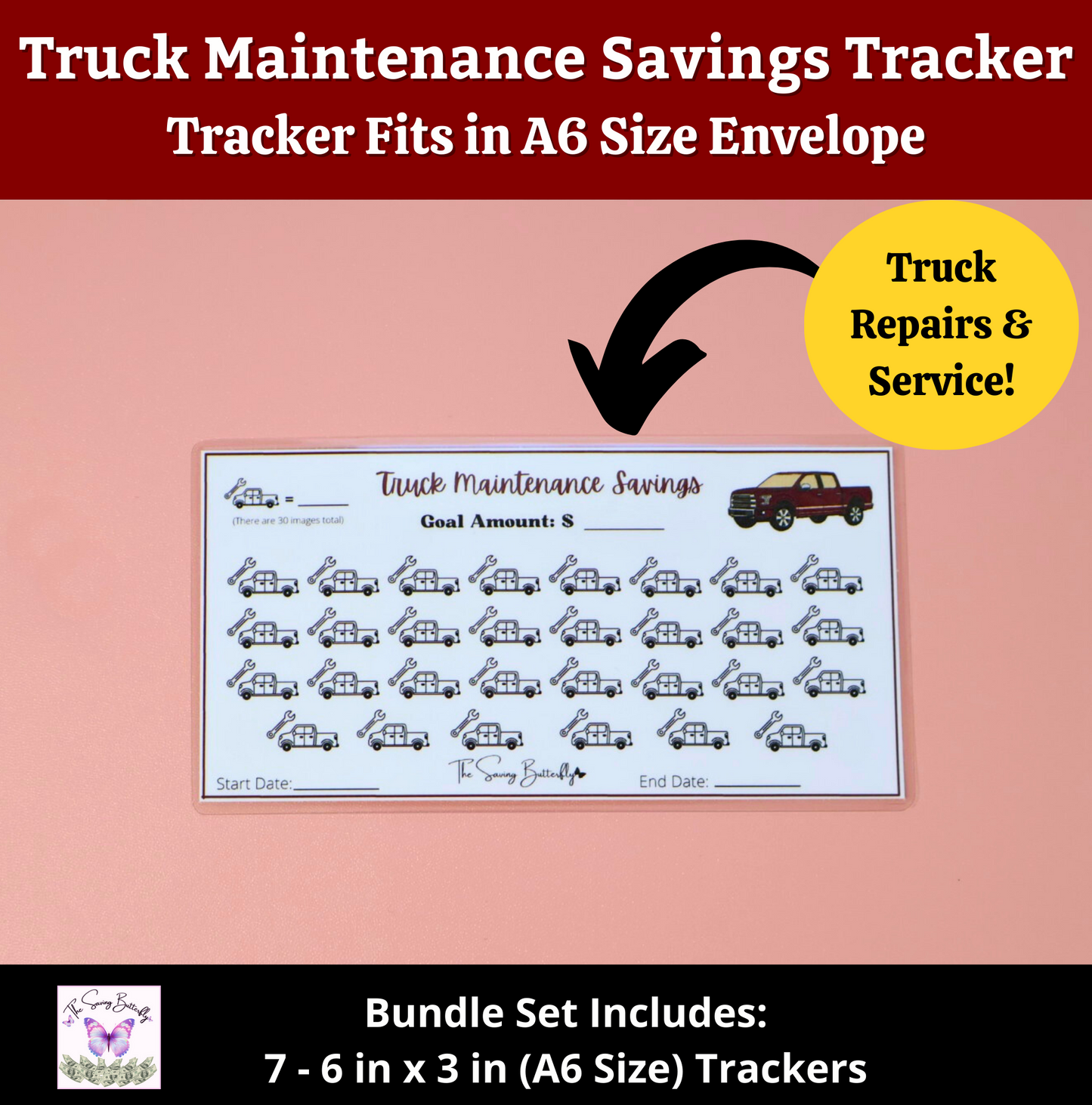 Car Savings Challenge Bundle Set A6 Size