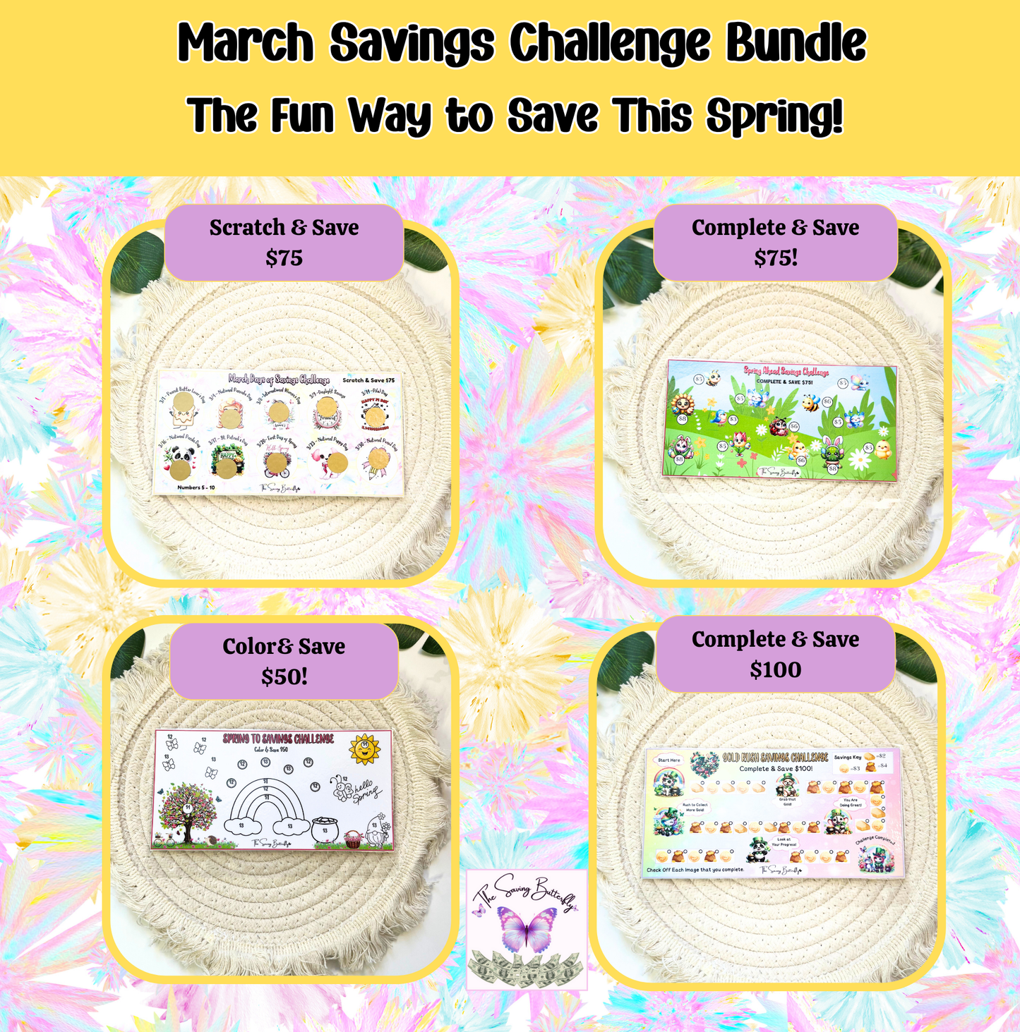 March Savings Challenge Bundle Set