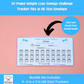 Health Savings Tracker Bundle Set A6 Size