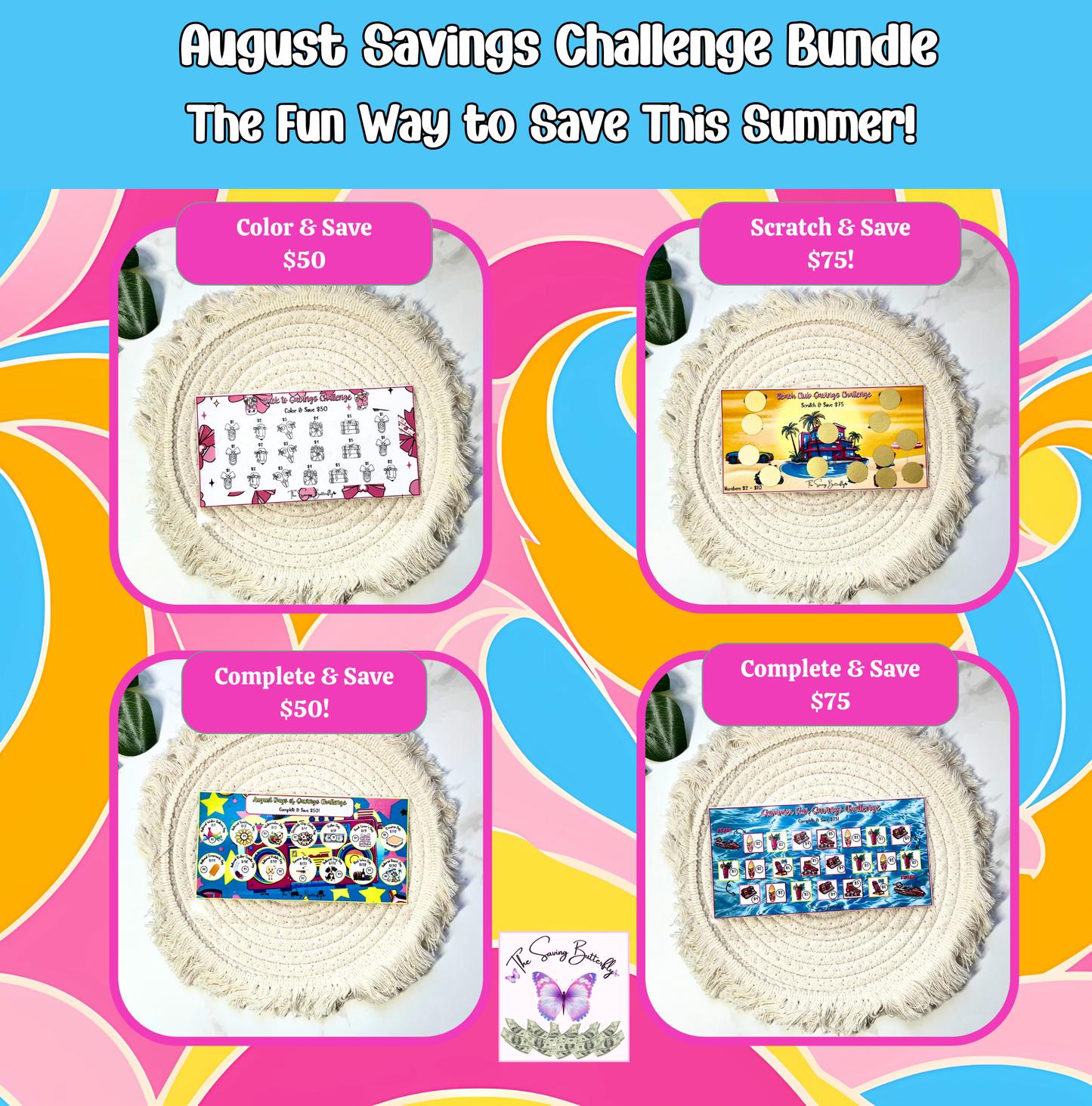 August Savings Challenge Bundle