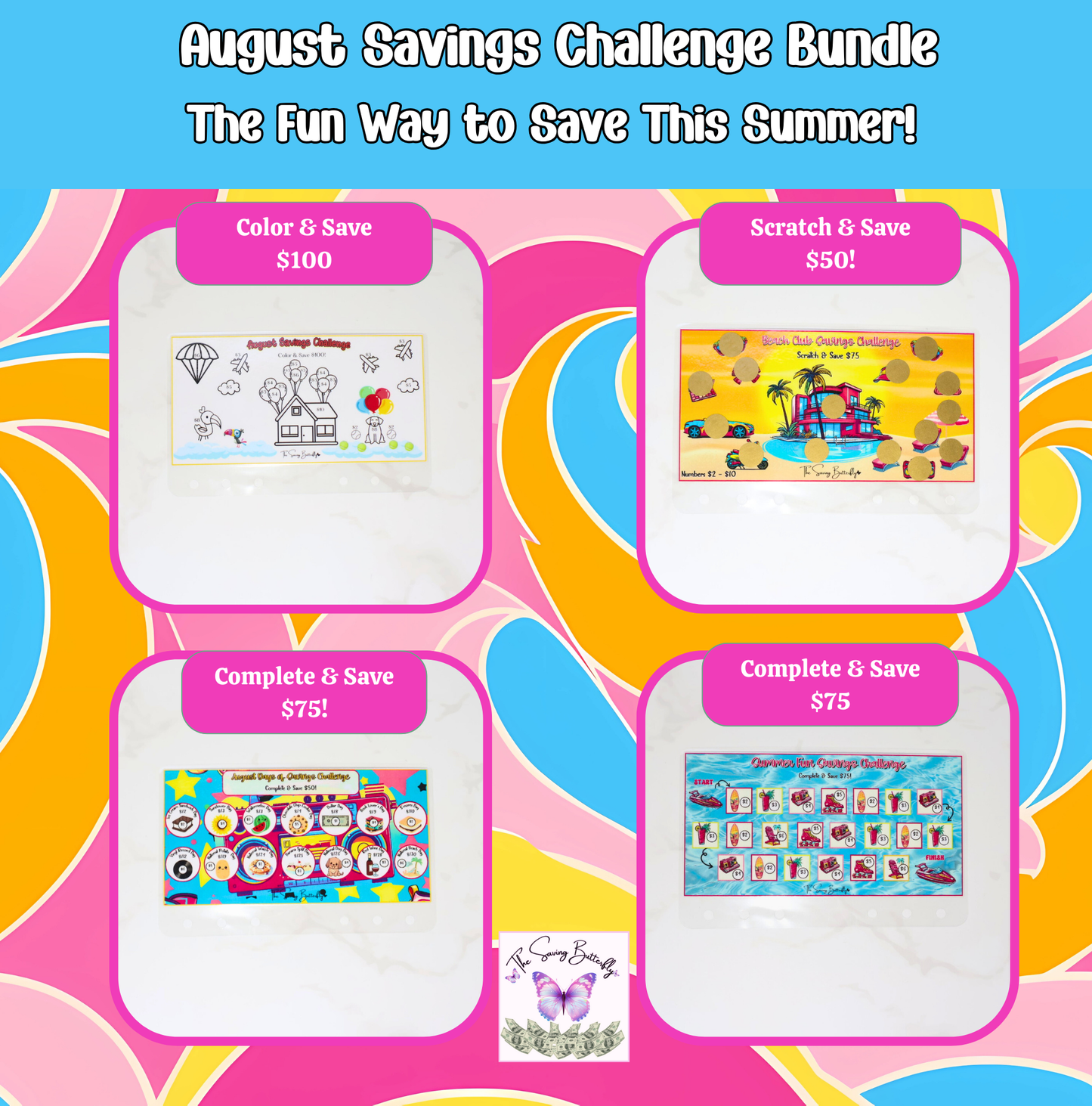 August Savings Challenge Bundle