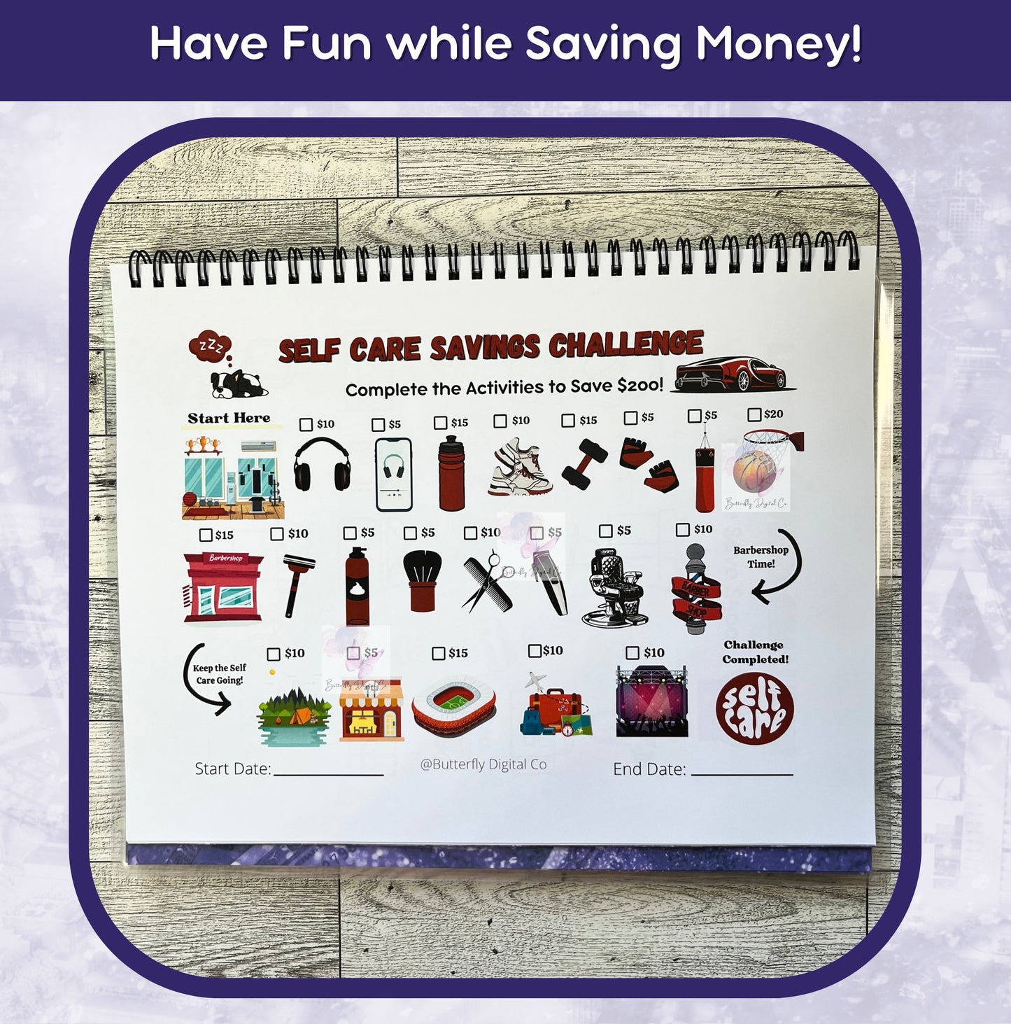 The Fun Savings Challenge Book for Men